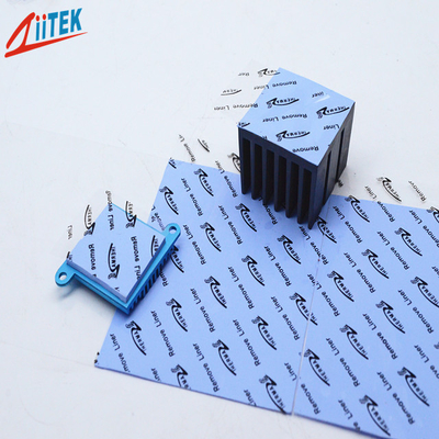 Tấm tản nhiệt silicon màu xanh có thể nén Độ dẫn điện cao cho ống dẫn nhiệt siêu nhỏ