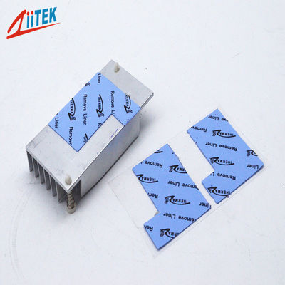 3.0W/Mk Tấm đệm khoảng trống silicon hiệu quả cao Miếng đệm CPU Màu xanh lam để cung cấp điện