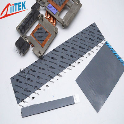 Bộ đệm nhiệt miễn phí silicone mềm và có thể nén cho sản xuất thẻ hiển thị ROSH 2.0W / MK