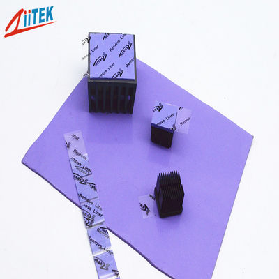 Bộ đệm nhiệt silicone màu xanh dương-Xuống tím Premium Soft 2.5W cho thiết bị điện tử