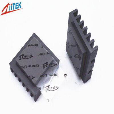 Nhà máy Trung Quốc Mật độ xám đậm 3,5g / CM³ Tấm dẫn nhiệt-40 đến 160oC Độ dẫn điện 8,0W cho thẻ hiển thị