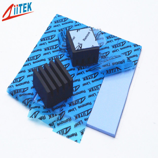 3.0W/Mk Tấm đệm khoảng trống silicon hiệu quả cao Miếng đệm CPU Màu xanh lam để cung cấp điện